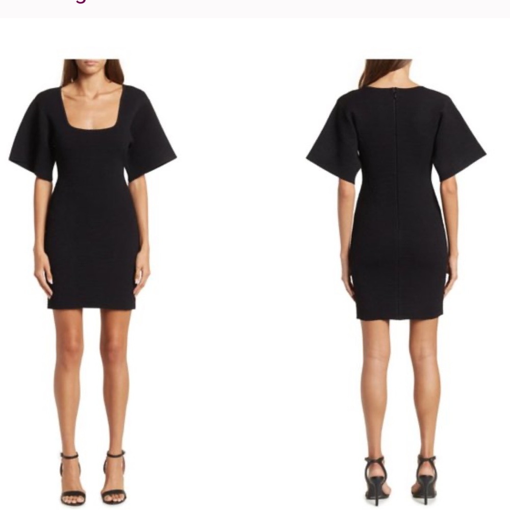 Herve Leger Black Mini T-Shirt Dress – Size M – $990 Retail